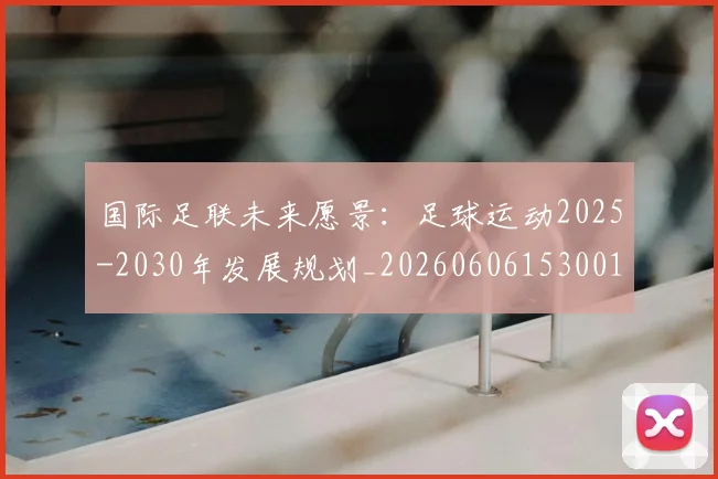 国际足联未来愿景：足球运动2025-2030年发展规划_20260606153001